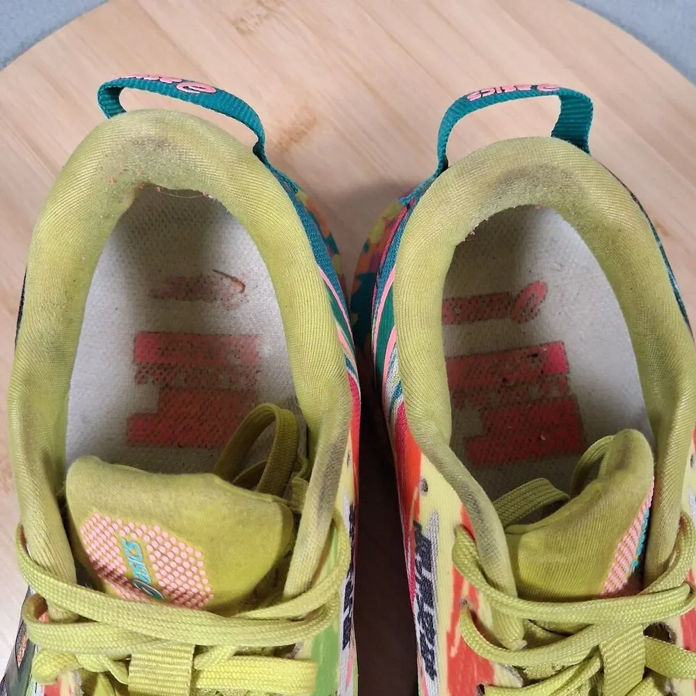 Asics Noosa Tri 13 Women's Size 8.5 Yellow Yuzu Pink Running Shoes 1012B010